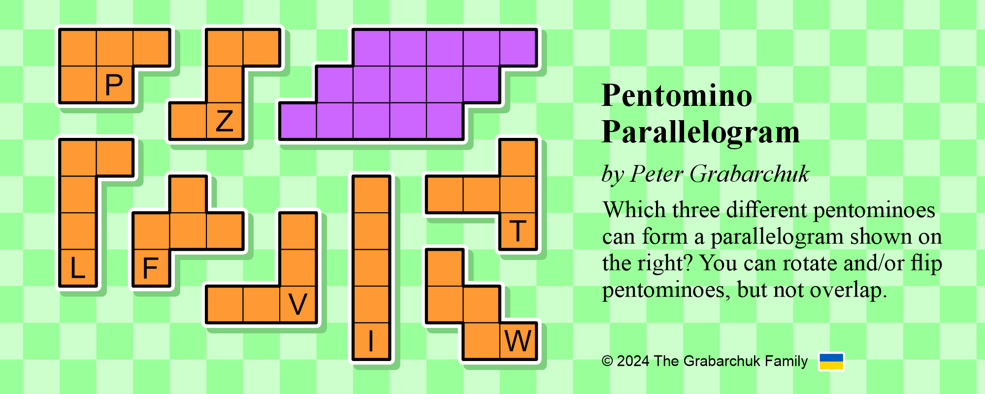 Pentomino Parallelogram by Peter Grabarchuk