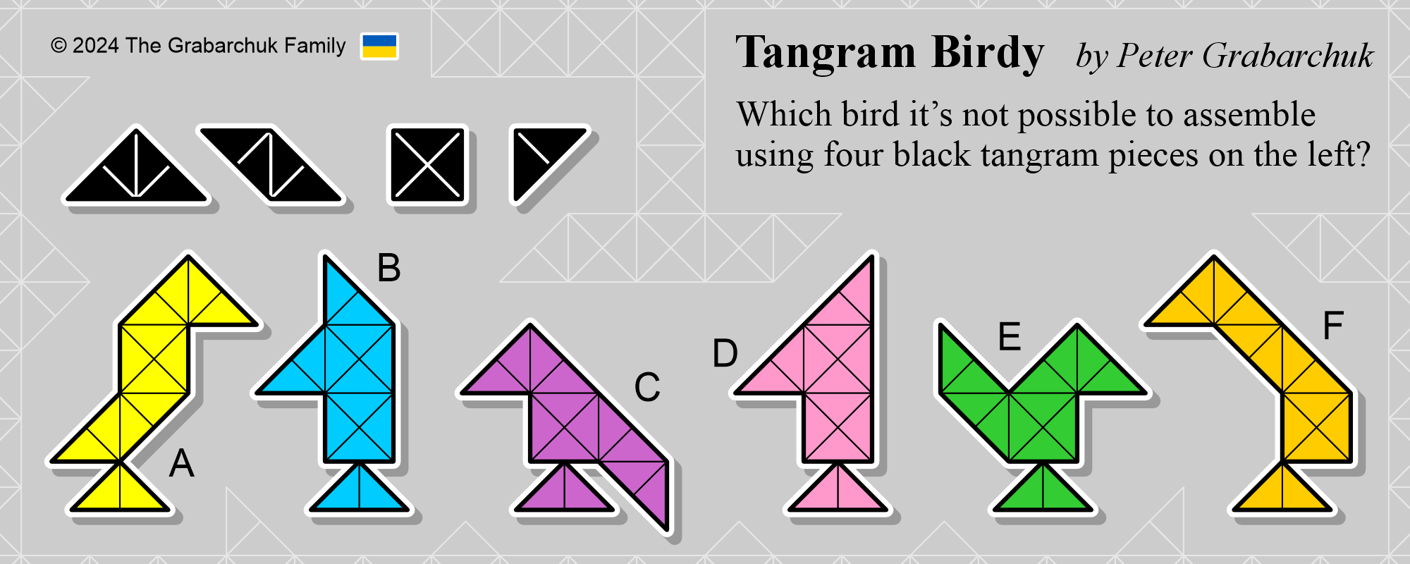 Tangram Birdy by Peter Grabarchuk